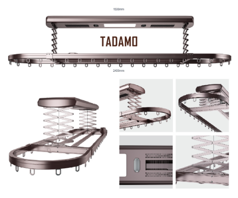 Cấu tạo Giàn phơi điện tử LAS-3D