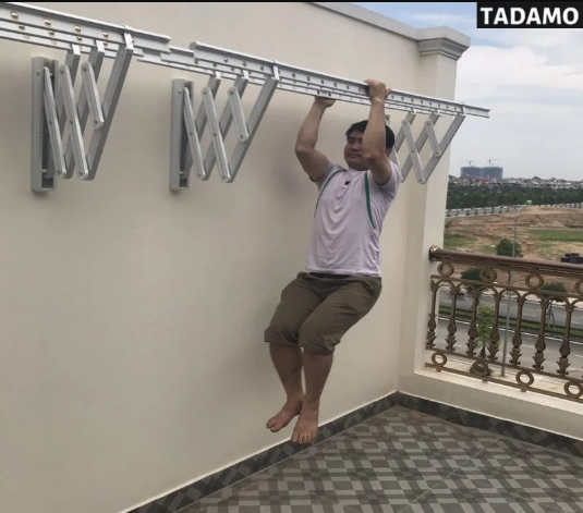 Giàn phơi thông minh có thể chịu được trọng tải lớn khoảng 40-70kg
